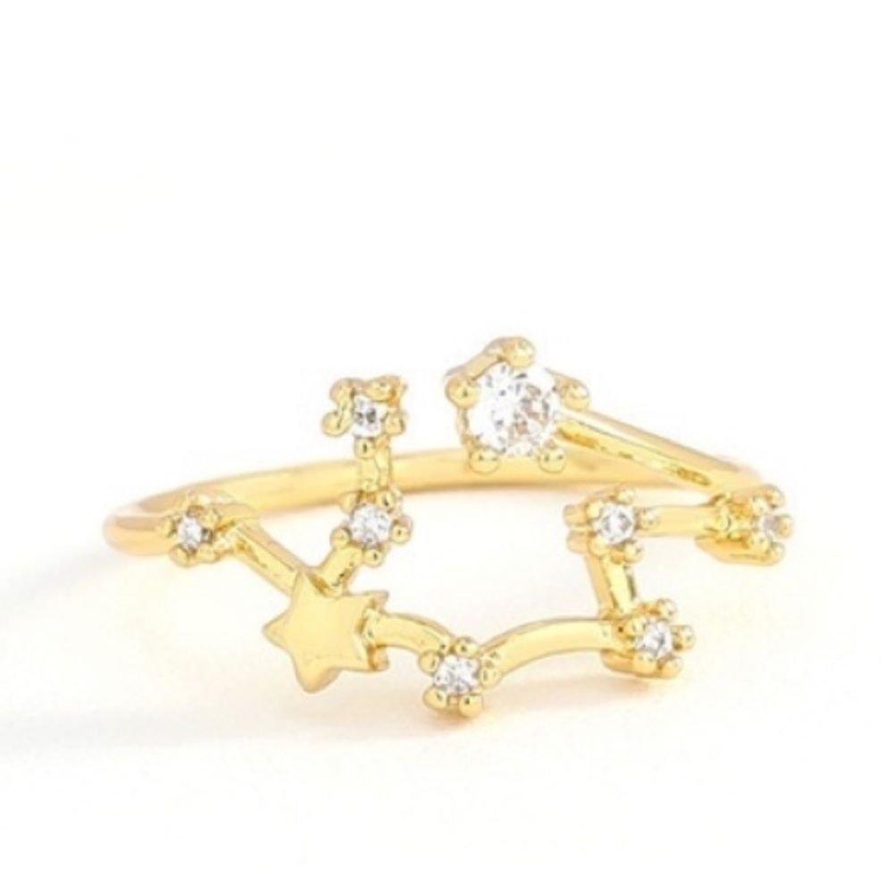 Constellation Zodiac Adjustable Ring